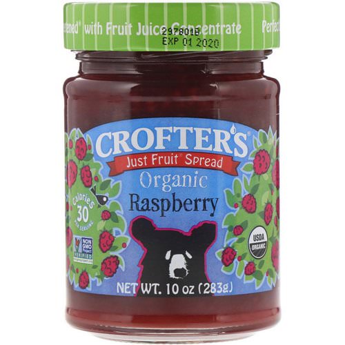 Crofter's Organic, Just Fruit Spread, Organic Raspberry, 10 oz (283 g) Review