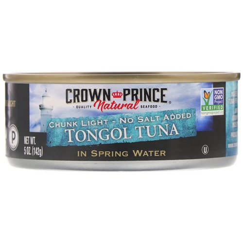 Crown Prince Natural, Tongol Tuna, Chunk Light - No Salt Added, In Spring Water, 5 oz (142 g) Review