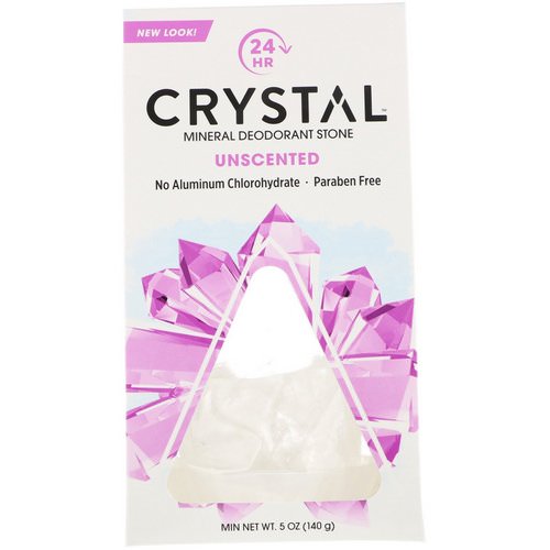Crystal Body Deodorant, Mineral Deodorant Stone, Unscented, 5 oz (140 g) Review