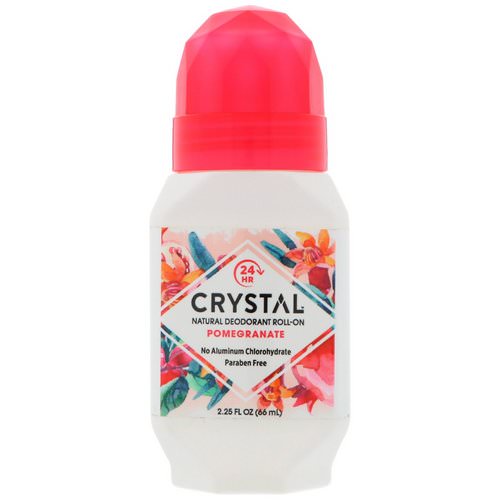 Crystal Body Deodorant, Natural Deodorant Roll-On, Pomegranate, 2.25 fl oz (66 ml) Review