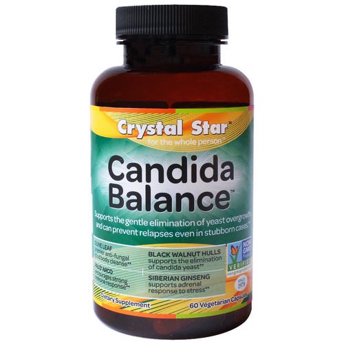 Crystal Star, Candida Balance, 60 Veggie Caps Review