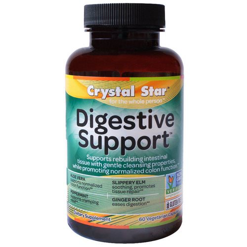 Crystal Star, Digestive Support, 60 Veggie Caps Review