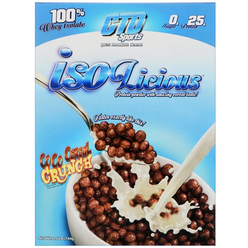 CTD Sports, Isolicious Protein Powder, Coco Cereal Crunch, 1.6 lb (744 g) Review