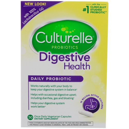 Culturelle, Digestive Health, Daily Probiotic, 50 Once Daily Vegetarian Capsules Review