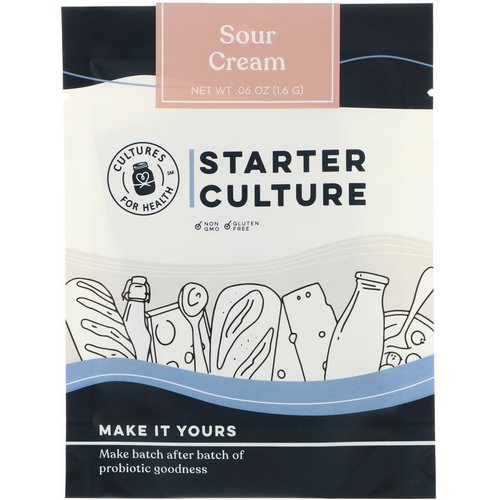 Cultures for Health, Starter Culture, Sour Cream, 4 Packets, .06 oz (1.6 g) Review