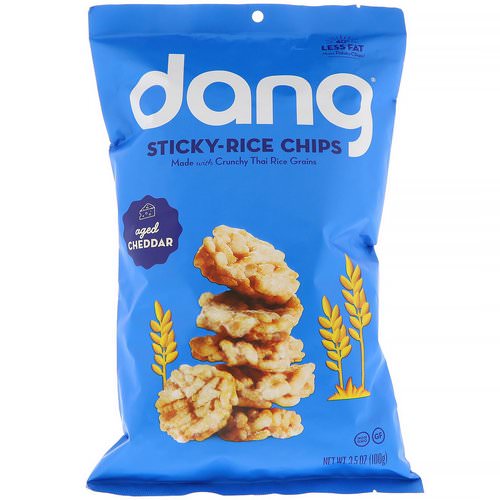 Dang, Sticky-Rice Chips, Aged Cheddar, 3.5 oz (100 g) Review