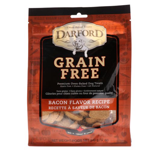 Darford, Grain Free, Premium Oven-Baked Dog Treats, Bacon Flavor Recipe, 12 oz (340 g) Review