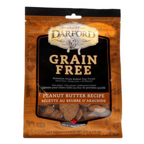 Darford, Grain Free, Premium Oven-Baked Dog Treats, Peanut Butter Recipe, 12 oz (340 g) Review