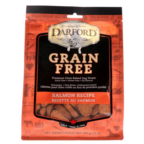 Darford, Grain Free, Premium Oven-Baked Dog Treats, Salmon Recipe, 12 oz (340 g) Review