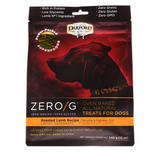 Darford, Zero/G, Oven Baked, All Natural, Treats For Dogs, Roasted Lamb Recipe, 12 oz (340 g) Review