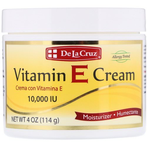 De La Cruz, Vitamin E Cream, 10,000 IU, 4 oz (114 g) Review