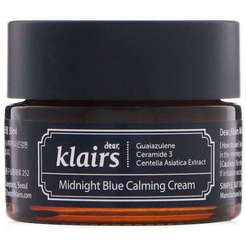 Dear, Klairs, Midnight Blue Calming Cream, 1 oz (30 ml) Review