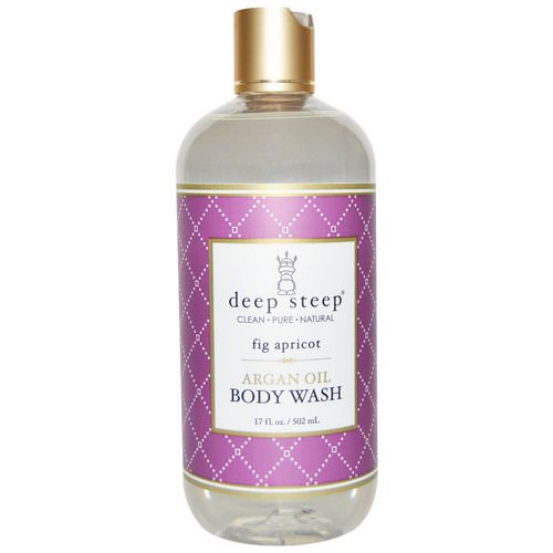 Deep Steep, Argan Oil Body Wash, Fig Apricot, 17 fl oz (502 ml) Review