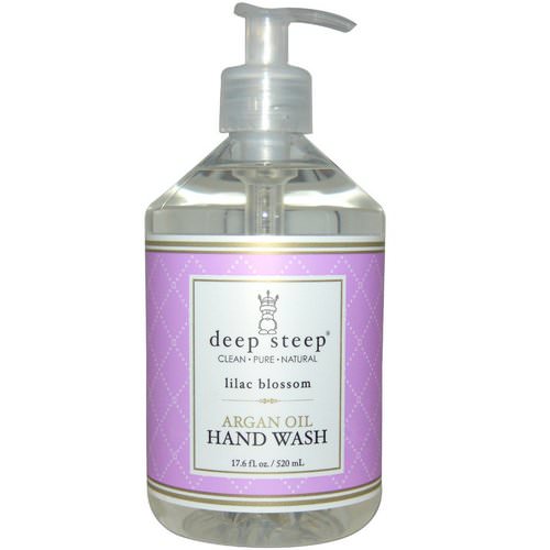 Deep Steep, Argan Oil Hand Wash, Lilac Blossom, 17.6 fl oz (520 ml) Review