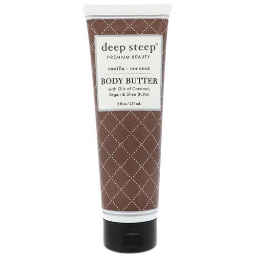 Deep Steep, Body Butter, Vanilla Coconut, 8 fl oz (237 ml) Review