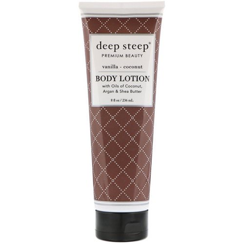 Deep Steep, Body Lotion, Vanilla - Coconut, 8 fl oz (236 ml) Review