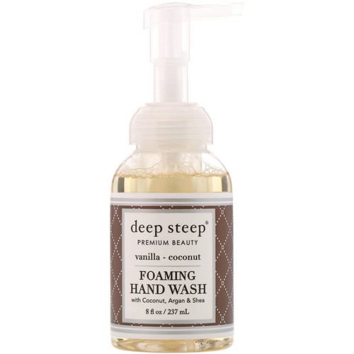 Deep Steep, Foaming Hand Wash, Vanilla Coconut, 8 fl oz (237 ml) Review