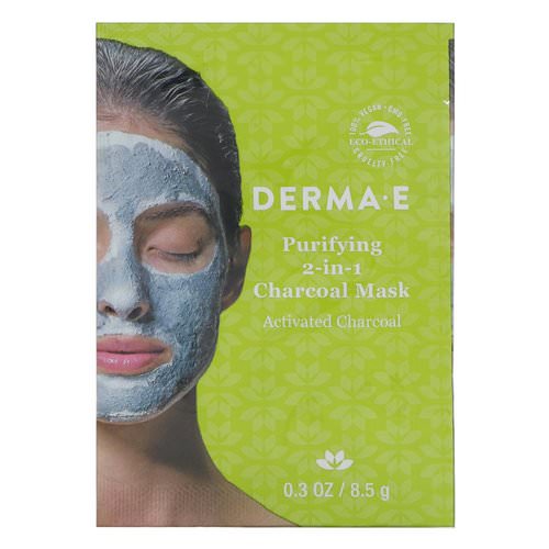 Derma E, Purifying 2-in-1 Charcoal Mask, 0.3 oz (8.5 g) Review