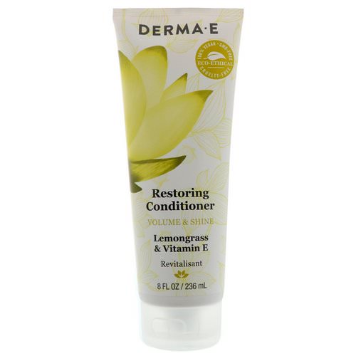 Derma E, Restoring Conditioner, Volume & Shine, Lemongrass & Vitamin E, 8 fl oz (236 ml) Review