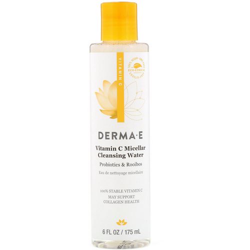 Derma E, Vitamin C Micellar Cleansing Water, Probiotics & Rooibos, 6 fl oz (175 ml) Review