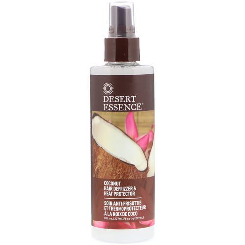 Desert Essence, Coconut Hair Defrizzer & Heat Protector, 8.5 fl oz (237 ml) Review