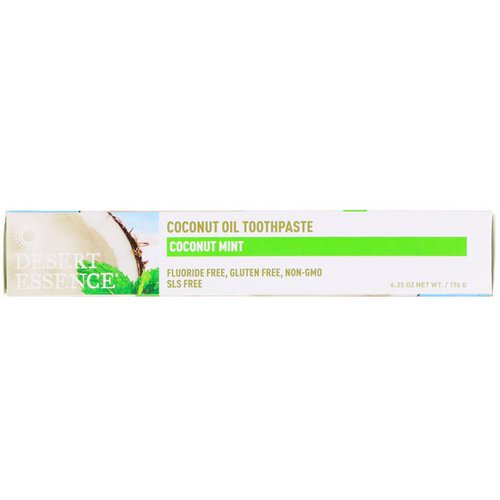 Desert Essence, Coconut Oil Toothpaste, Coconut Mint, 6.25 oz (176 g) Review