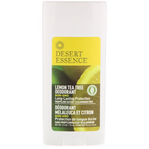 Desert Essence, Deodorant, Lemon Tea Tree, 2.5 oz (70 ml) Review