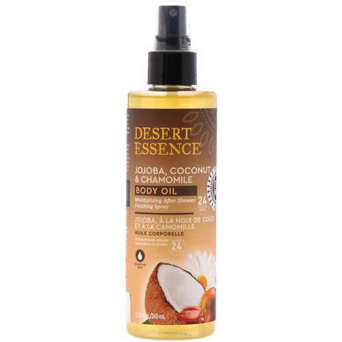 Desert Essence, Jojoba, Coconut & Chamomile Body Oil Spray, 8.28 fl oz (245 ml) Review
