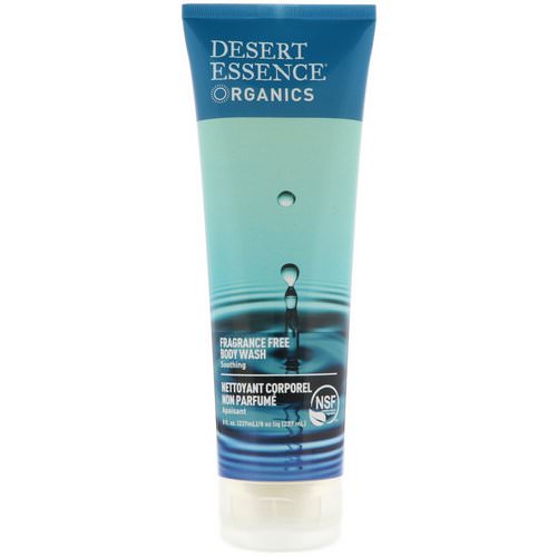 Desert Essence, Organics, Body Wash, Fragrance Free, 8 fl oz (237 ml) Review