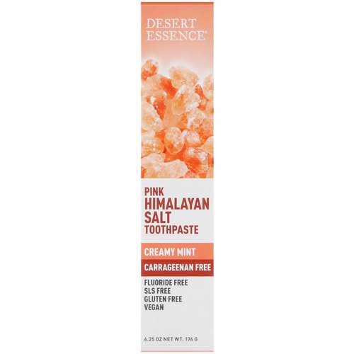 Desert Essence, Pink Himalayan Salt Toothpaste, Creamy Mint, 6.25 oz (176 g) Review