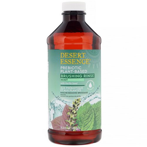 Desert Essence, Prebiotic, Plant-Based Brushing Rinse, Mint, 15.8 fl oz (467 ml) Review