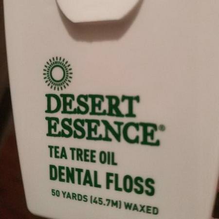 Desert Essence, Tea Tree Oil Dental Floss, Waxed, 50 Yds (45.7 m) Review