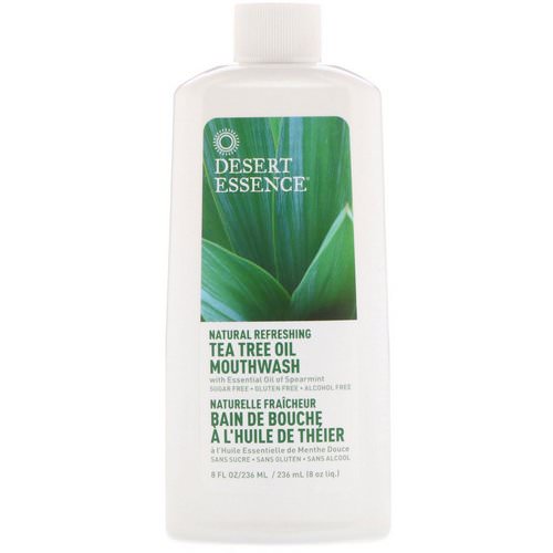 Desert Essence, Natural Refreshing Tea Tree Oil Mouthwash, Alcohol Free, 8 fl oz (236 ml) Review
