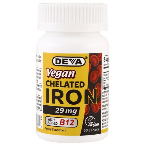 Deva, Vegan, Chelated Iron, 29 mg, 90 Tablets Review