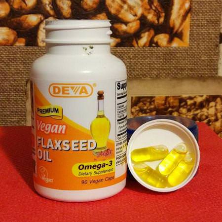 Vegan, Flaxseed Oil, Omega-3