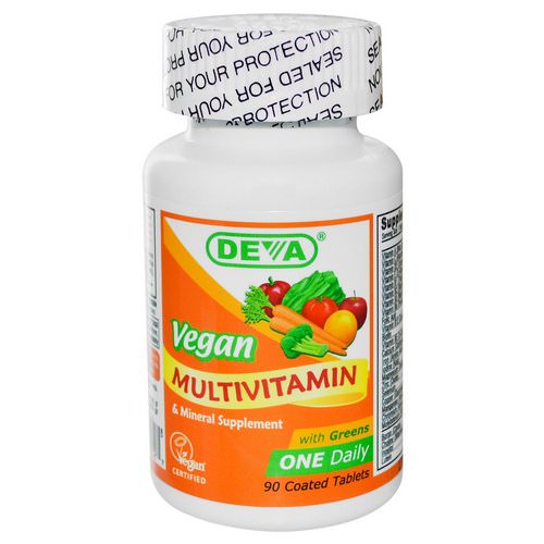 Deva, Vegan, Multivitamin & Mineral Supplement, 90 Coated Tablets Review