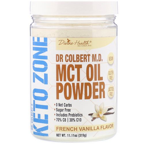 Divine Health, Dr. Colbert's Keto Zone, MCT Oil Powder, French Vanilla, 11.11 oz (315 g) Review