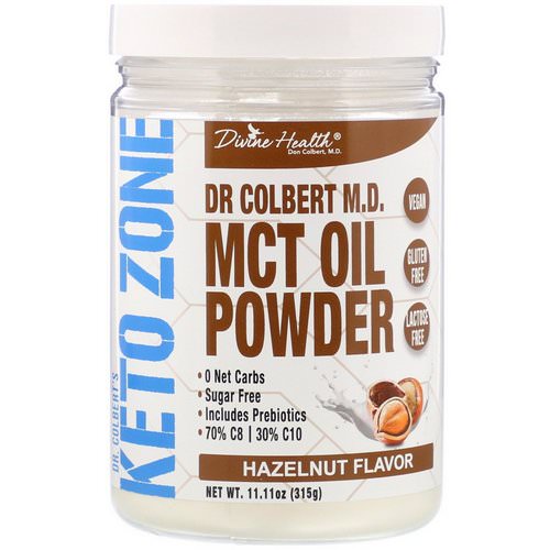 Divine Health, Dr. Colbert's Keto Zone, MCT Oil Powder, Hazelnut Flavor, 11.11 oz (315 g) Review