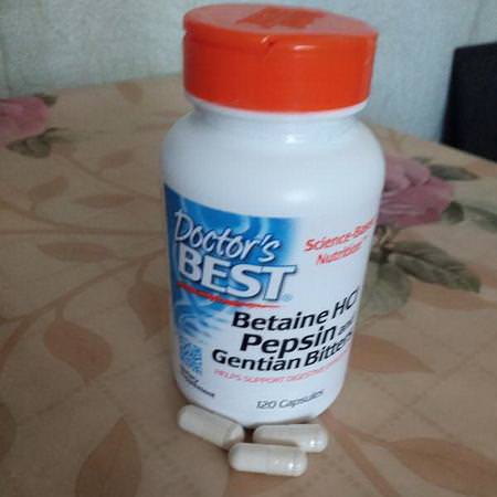 Betaine HCL, Pepsin & Gentian Bitters