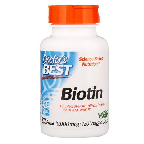 Doctor's Best, Biotin, 10,000 mcg, 120 Veggie Caps Review