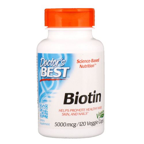 Doctor's Best, Biotin, 5,000 mcg, 120 Veggie Caps Review