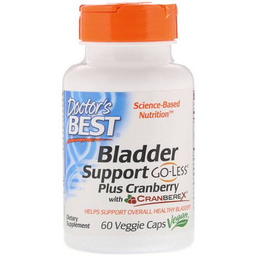 Doctor's Best, Bladder Support Plus Cranberry, 60 Veggie Caps Review