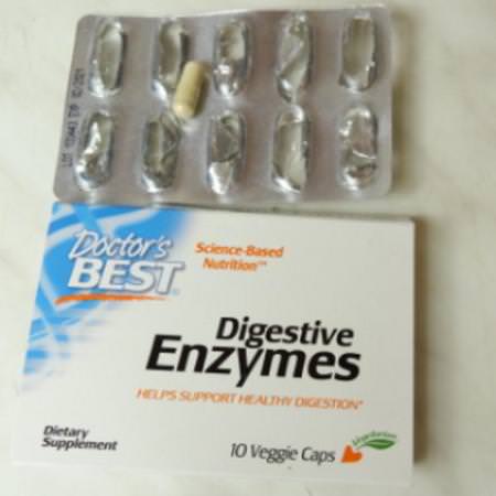 Doctor's Best, Digestive Enzymes, 10 Veggie Caps Review