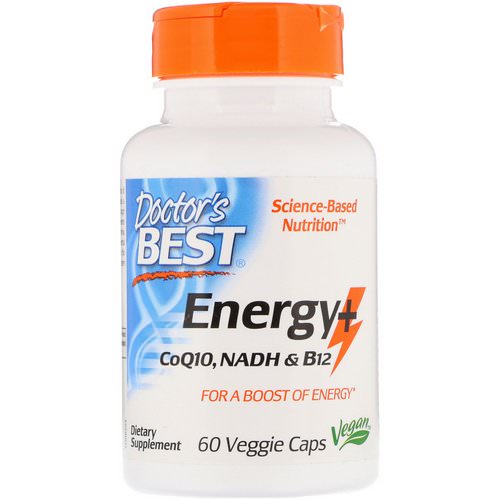 Doctor's Best, Energy+ CoQ10, NADH & B12, 60 Veggie Caps Review