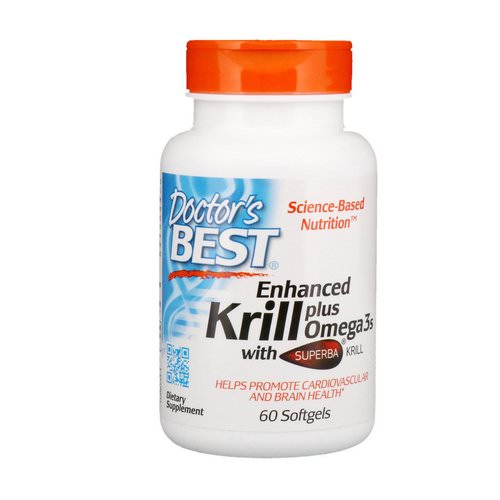 Doctor's Best, Enhanced Krill Plus Omega3s with Superba Krill, 60 Softgels Review