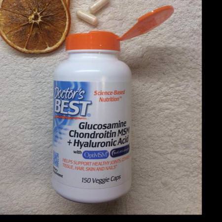 Doctor's Best, Glucosamine Chondroitin MSM + Hyaluronic Acid, 150 Veggie Caps Review