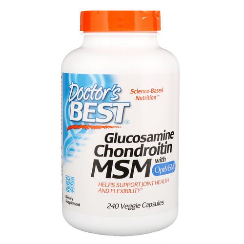 Doctor's Best, Glucosamine Chondroitin MSM with OptiMSM, 240 Veggie Caps Review