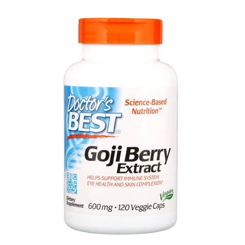 Doctor's Best, Goji Berry Extract, 600 mg, 120 Veggie Caps Review