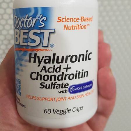 Doctor's Best, Hyaluronic Acid + Chondroitin Sulfate, 180 Veggie Caps Review