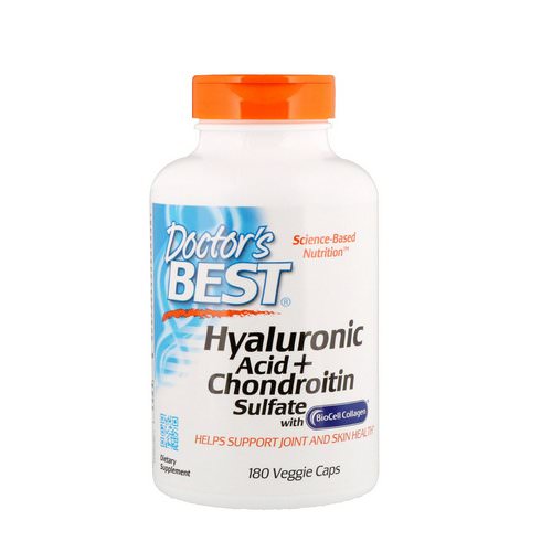 Doctor's Best, Hyaluronic Acid + Chondroitin Sulfate, 180 Veggie Caps Review
